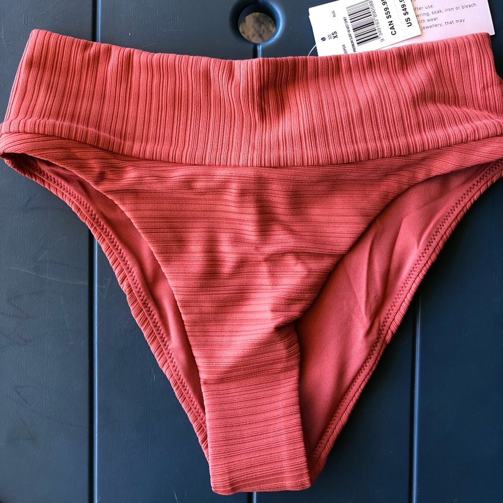 Rip curl high waisted cheeky bikini bottom